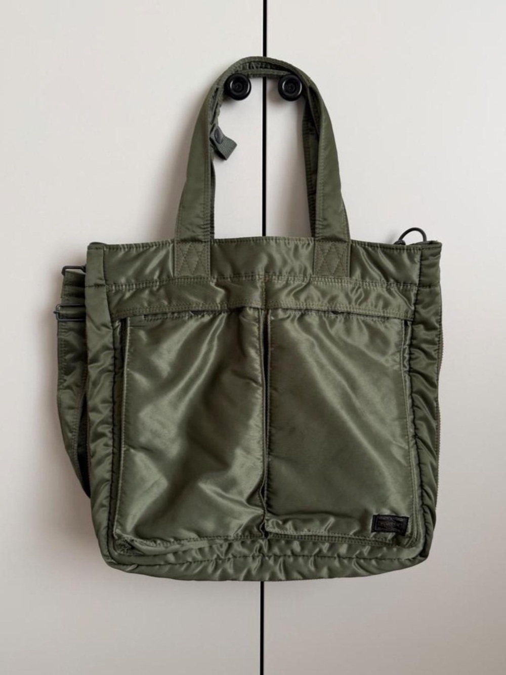 Porter yoshida tanker 2way tote bag olive green